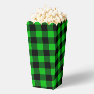Para Regalos Caja de protección de palomitas de color verde neg