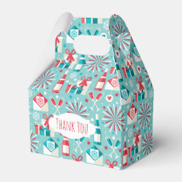 Para Regalos Caja de regalo con alero de estilo navideño retro