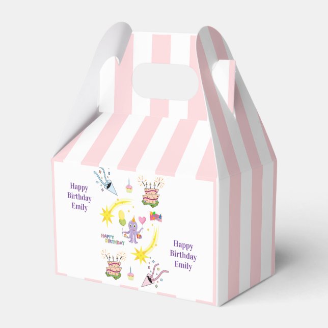 Para Regalos Caja de regalo con forma de Gable Cumpleaños Feliz (Front Side)