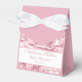 Para Regalos Caja de regalo con lazo rosa Toile French Coquette