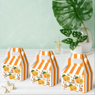 Para Regalos Caja de regalo con rayas de naranjas Feliz Cumplea