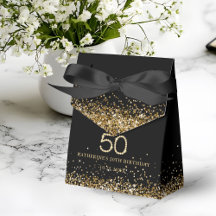 Caja de Regalo Cumpleaños 50 Elegante Diamantes de