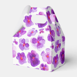 Para Regalos Caja de regalo de arte color morado de los paneles