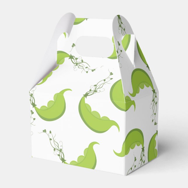 Para Regalos Caja de regalo de Baby Shower Green Pea (Front Side)