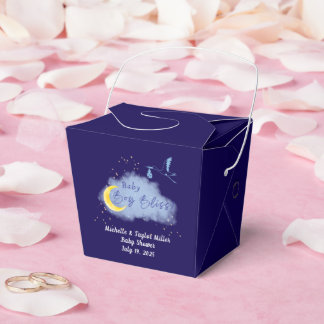 Para Regalos Caja de regalo de bebé niño felicidad Cigüeña Azul
