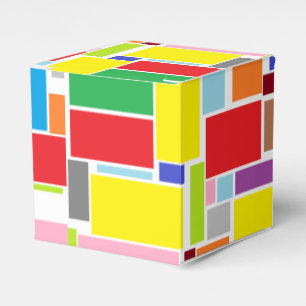 Para Regalos Caja de regalo de bloques coloridos felices de pap