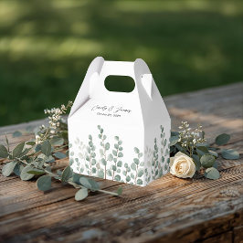 Para Regalos Caja de regalo de boda botánica elegante personali