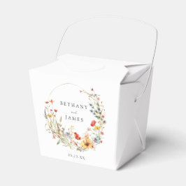 Para Regalos Caja de regalo de boda con flores silvestres