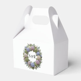 Para Regalos Caja de regalo de boda con monograma de corona de 
