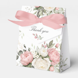 Para Regalos Caja de regalo de boda con verde follaje rosa Flor