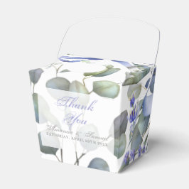 Para Regalos Caja de regalo de boda de Eucalipto Romántico y La