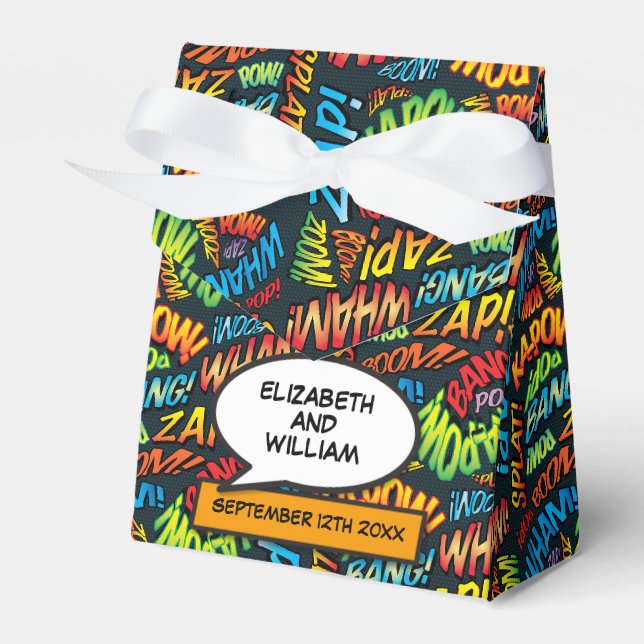 Para Regalos Caja de regalo de boda divertida con estilo de cóm (Front Side)