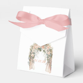 Para Regalos Caja de regalo de boda floral de melocotón elegant