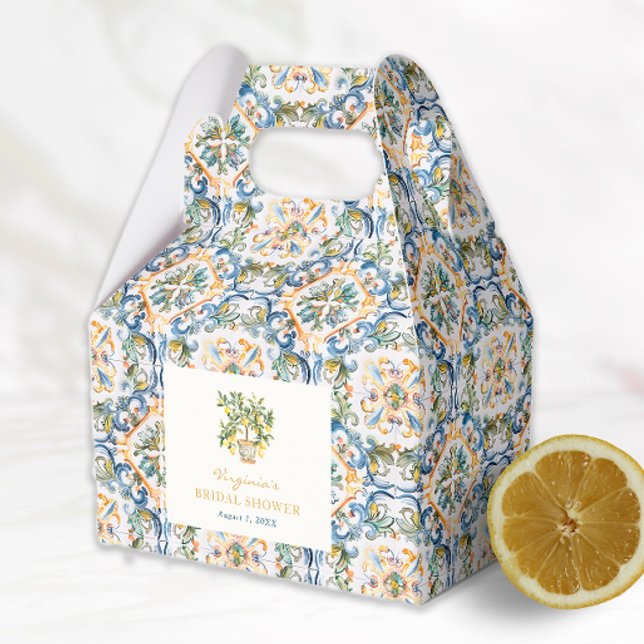 Para Regalos Caja de regalo de boda italiana (Italian Bridal Shower Favor Box
)