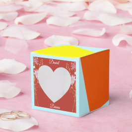 Para Regalos Caja de regalo de boda minimalista y colorida pers