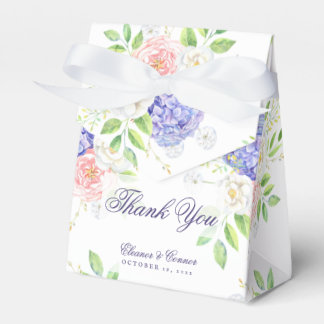Para Regalos Caja de regalo de boda sofisticada de lila y peoní