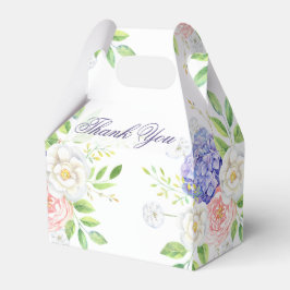Para Regalos Caja de regalo de boda sofisticada de lila y peoní
