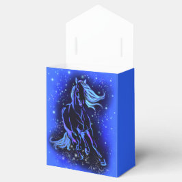 Para Regalos Caja De Regalo De Caballo Que Corre En Noche Azul