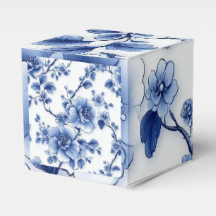 Para Regalos Caja de regalo de cubo azul de Petal