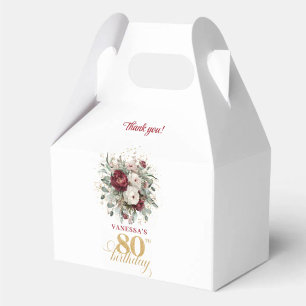 Para Regalos Caja de Regalo de Cumpleaños 80 con Rubor de Lujo