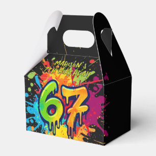 Para Regalos Caja de regalo de cumpleaños Graffiti Six Seven
