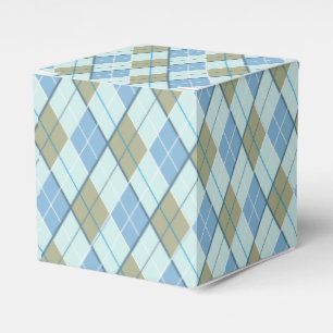 Para Regalos Caja de regalo de deporte de golf azul marrón patr
