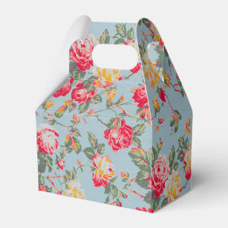 Para Regalos Caja de regalo de favor de fiesta floral vintage c