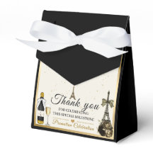 Caja de regalo de favor de París Promoción laboral