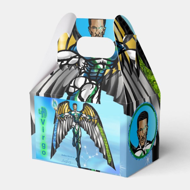 Para Regalos Caja de regalo de fiesta con tema Virgo (Front Side)