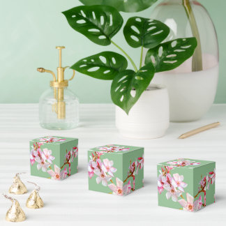 Para Regalos Caja de regalo de fiesta de color verde salvia con