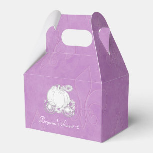 Para Regalos Caja de regalo de fiesta púrpura del carruaje de p