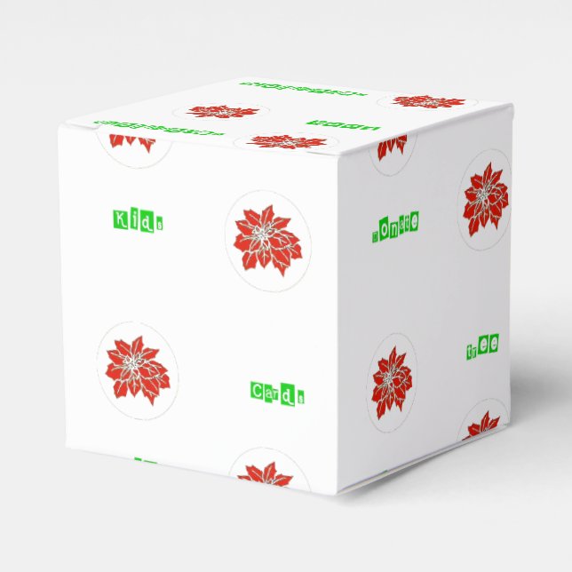 Para Regalos Caja de Regalo de Flores Red Ponsettia (Costado Anverso)