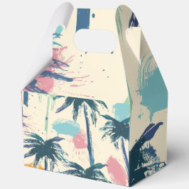 Para Regalos Caja de regalo de hoja de palma con manijas