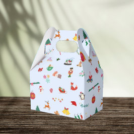 Para Regalos Caja de regalo de ilustraciones de Navidades lindo