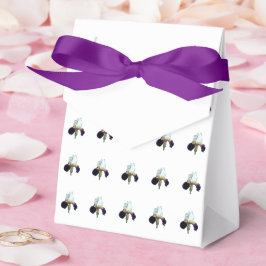 Para Regalos Caja de regalo de Iris Blanco y Púrpura