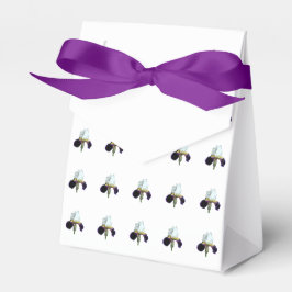 Para Regalos Caja de regalo de Iris Blanco y Púrpura