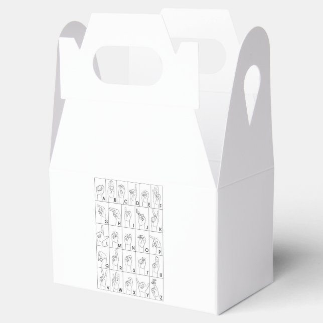 Para Regalos caja de regalo de LENGUAJE DE Rótulo (Abierto)