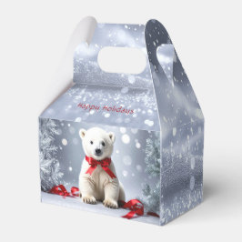Para Regalos Caja de regalo de Navidad del oso polar