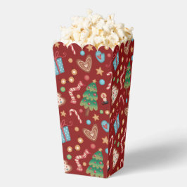 Para Regalos Caja de regalo de palomitas de maíz con patrón nav