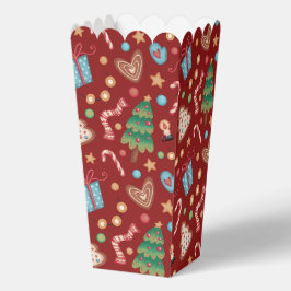 Para Regalos Caja de regalo de palomitas de maíz con patrón nav
