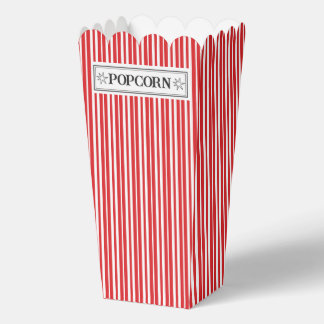 Para Regalos Caja de regalo de palomitas de rayas rojas y blanc