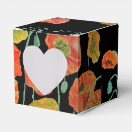 Para Regalos Caja de regalo de tarta de boda floral Amapola Nar