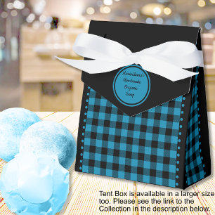 Para Regalos Caja de regalo de tela de cuadros de Búfalo - Negr