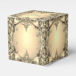 Para Regalos Caja de regalo de vacaciones con decoración dorada