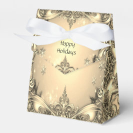 Para Regalos Caja de regalo de vacaciones con decoración dorada