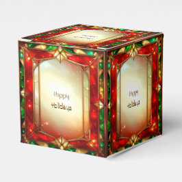 Para Regalos Caja de regalo de vacaciones con patrón de vidrio