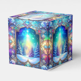 Para Regalos Caja de regalo de vacaciones con patrón de vidrio