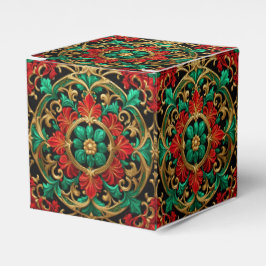 Para Regalos Caja de regalo de vacaciones de color rojo verde d