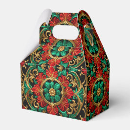 Para Regalos Caja de regalo de vacaciones de color rojo verde d