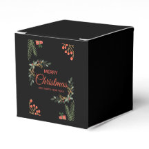 Caja de regalo de vacaciones negra | Favor de fies